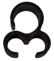 MS Clip für Rohr Alternierend Schwarz  (1) (D255657MS= Sack