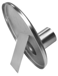 MS Deckel 1 Einlass 51mm für Milchabscheider GM rostfrei