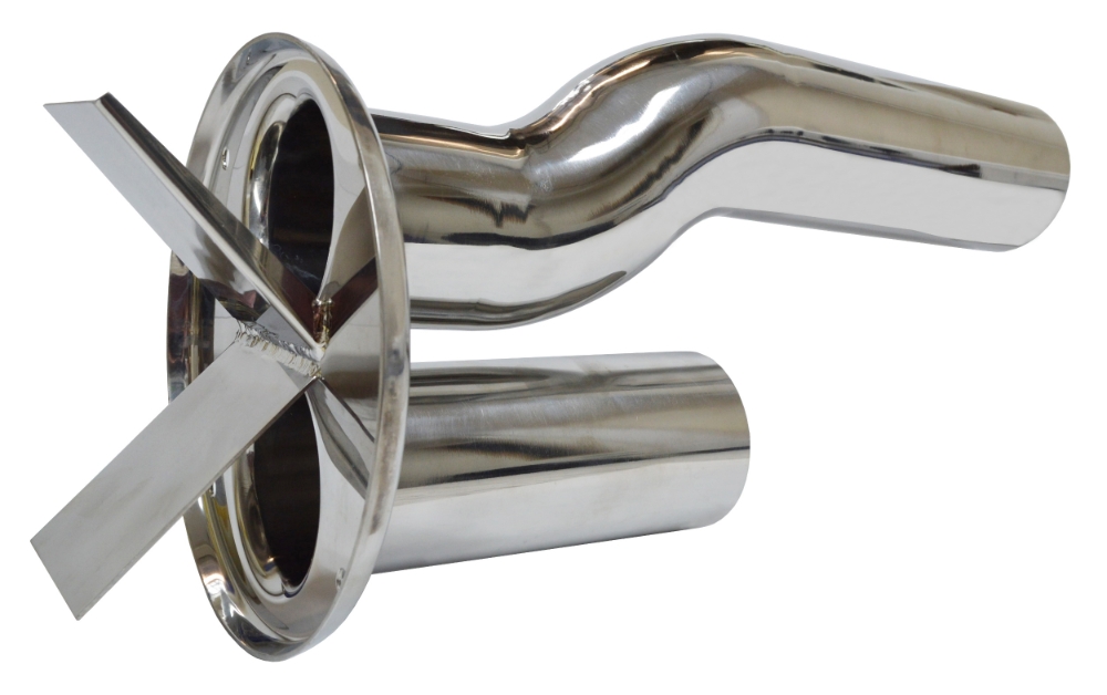 MS Deckel 2 Einlass 76mm für GM Milchabscheider rostfrei