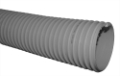 MS Schlauch PVC Drahtverstarkt elastisch Heliflex grau 100NB