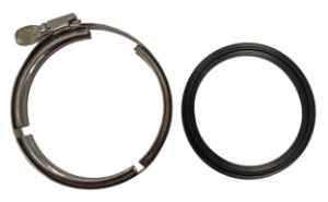 MS Sack Klem 76.2mm und Dichtung rostfrei