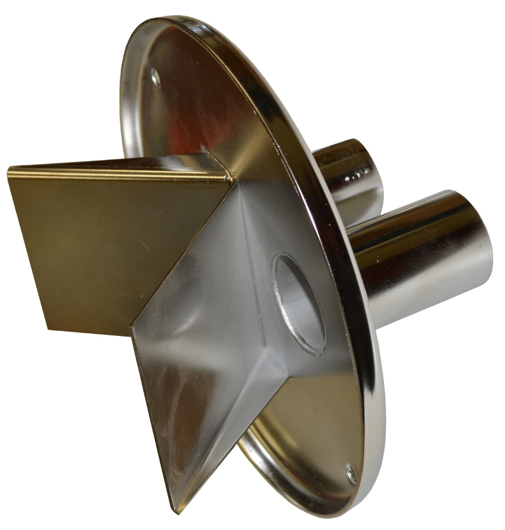 MS Deckel 2 Einlass 40mm für Milchabscheider GM rostfrei