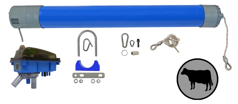 MS Automatische Abnahme Sensor 3 und Abnahmezylinder blau