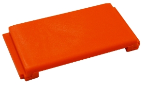 MS Logo Plate Blank Orange