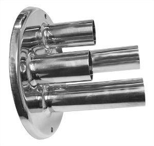 MS Deckel 4 Einlass 40mm für Milchabscheider GM rostfrei