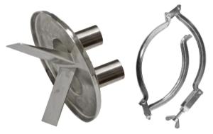 MS Deckel 2 Einlass 51mm mit Klammer
