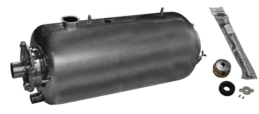 MS Einheit 100L 76mm Milchabscheider 1 Milchpumpe  (Klammerd