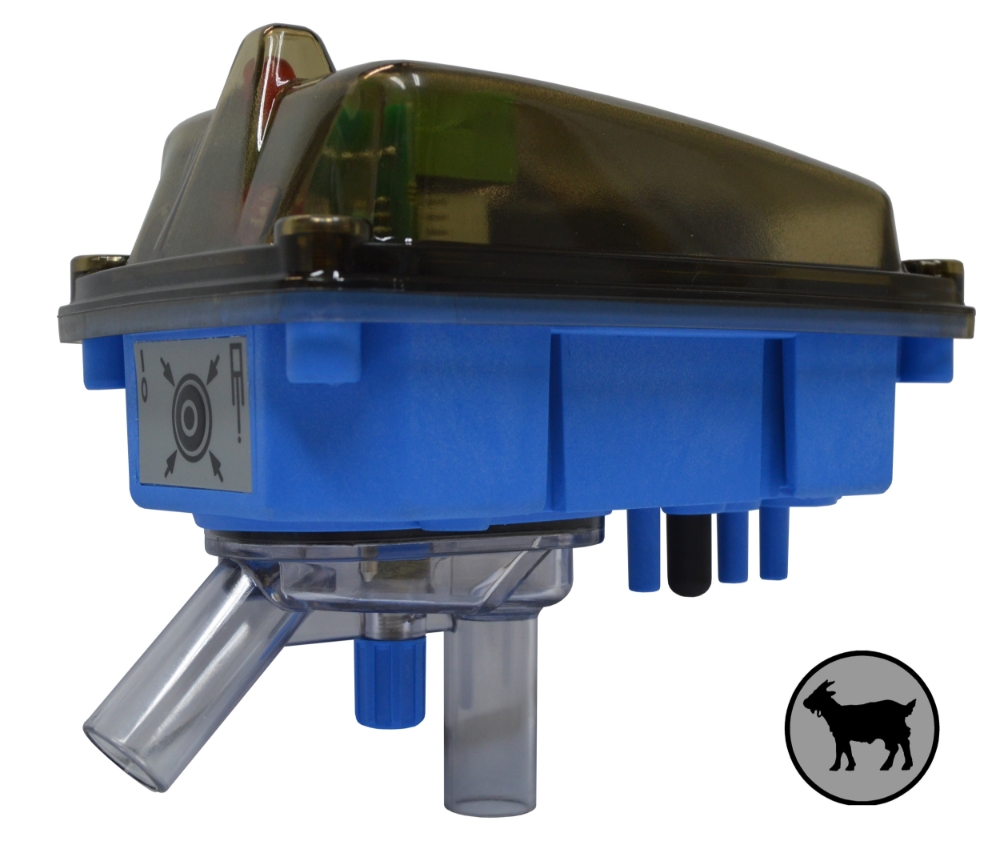 MS Milchflussanzeige 3 fur Ziege 12V & Halterung blau