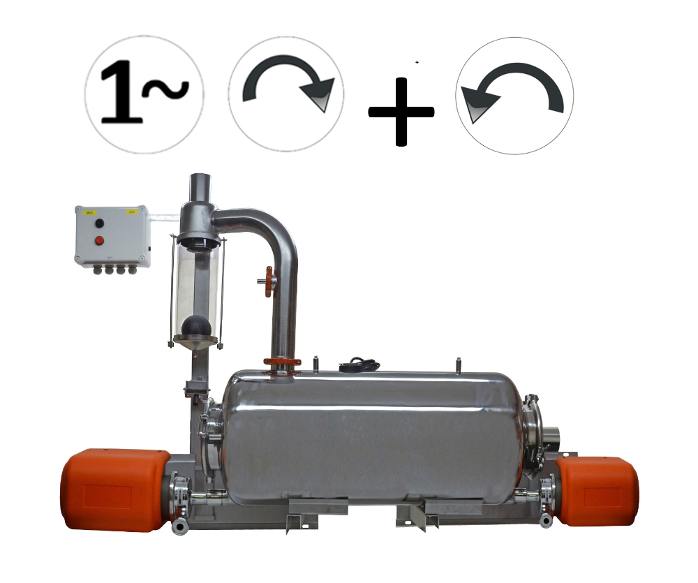 MS Komplett Milchabscheider 100L 2 Abgangen (einphasig)