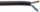 MS PVC 2 Kabelseele 0.5mm² schwarz rund (pro M)